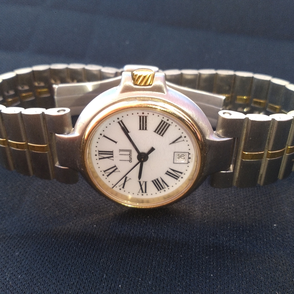 Dunhill Millennium Date Stainless Steel Quartz Ladies Watch